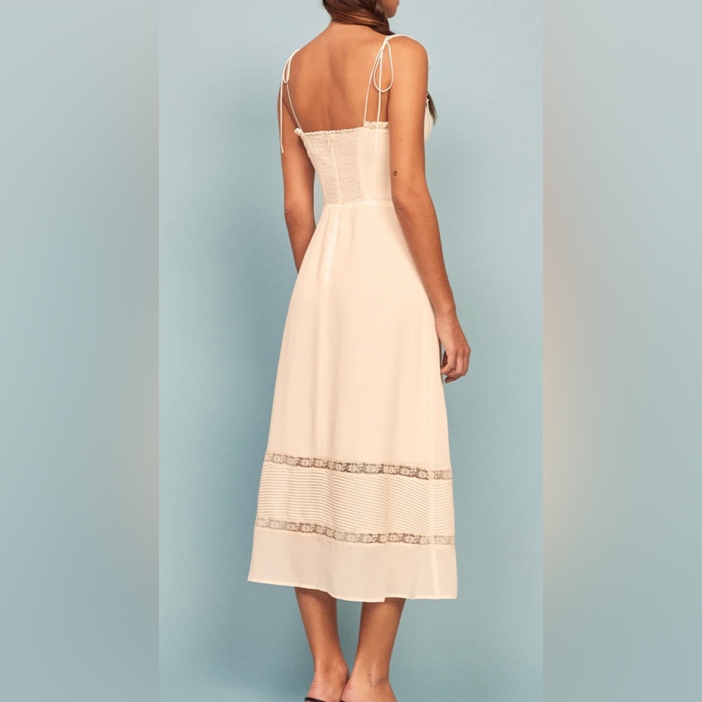 NWT Reformation Ronan Ivory midi dress - Picture 4 of 11
